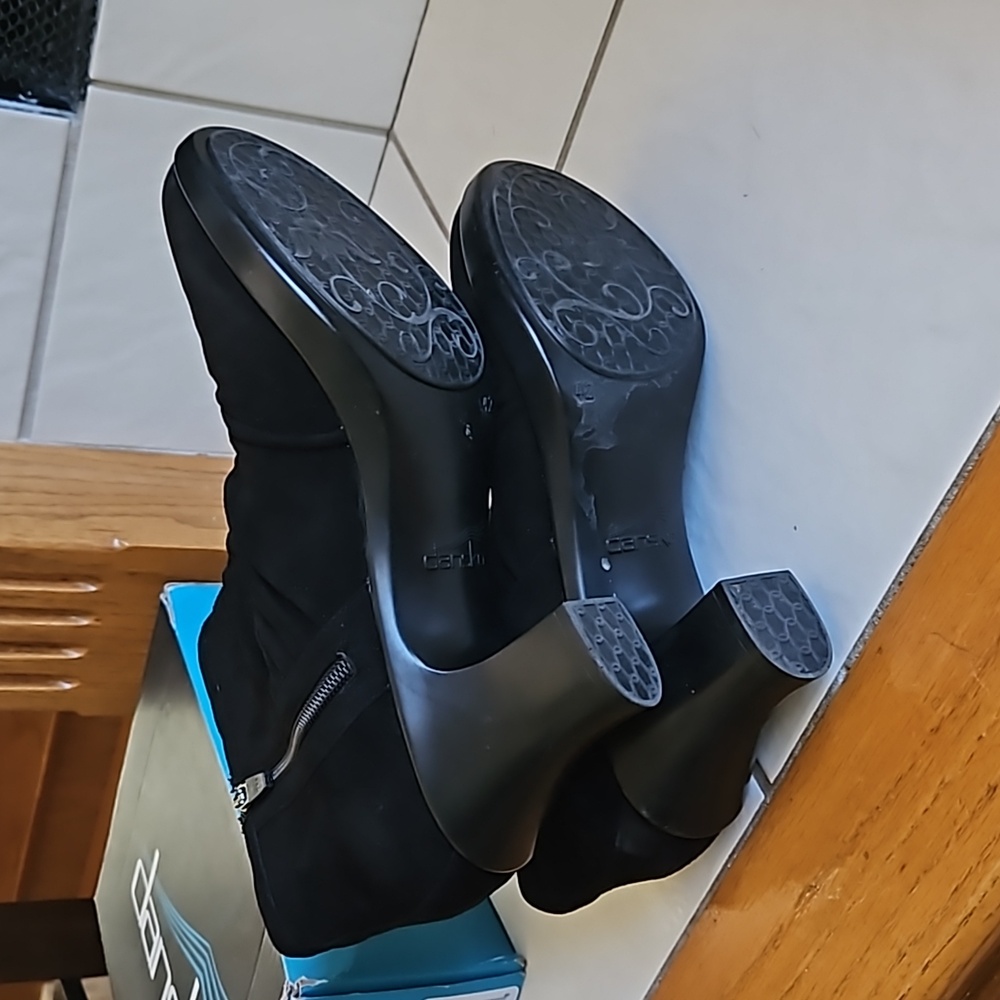 Dansko Black Heeled Boots - Picture 3 of 6